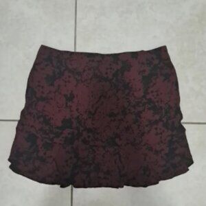 Elegant Black and Burgundy Skirt Coquette Girl Preppy Size 12.